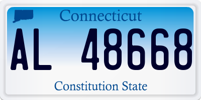 CT license plate AL48668
