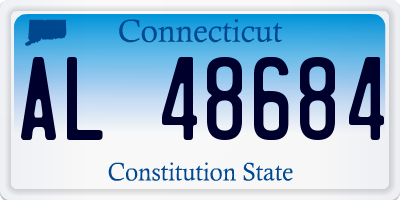 CT license plate AL48684