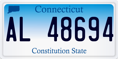 CT license plate AL48694