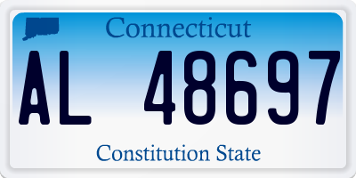 CT license plate AL48697