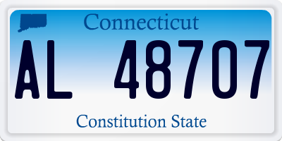 CT license plate AL48707