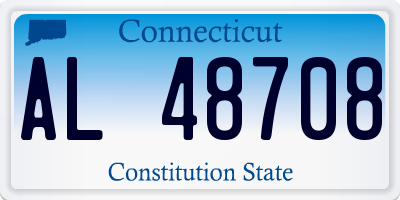 CT license plate AL48708