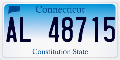 CT license plate AL48715