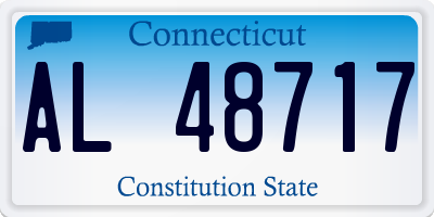 CT license plate AL48717