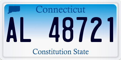 CT license plate AL48721