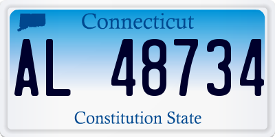 CT license plate AL48734