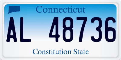 CT license plate AL48736