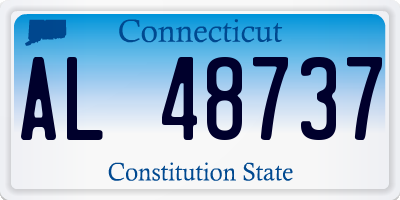 CT license plate AL48737