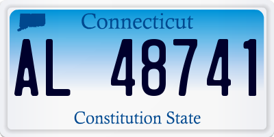 CT license plate AL48741