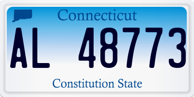 CT license plate AL48773