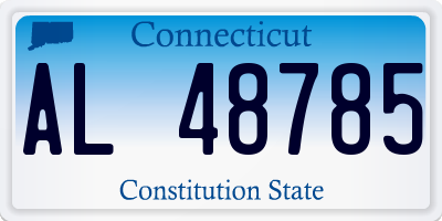 CT license plate AL48785