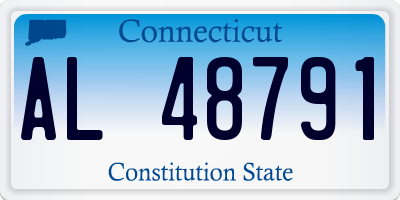 CT license plate AL48791