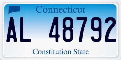CT license plate AL48792