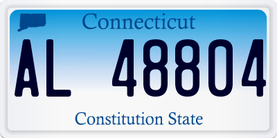 CT license plate AL48804