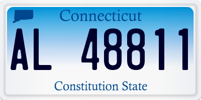 CT license plate AL48811