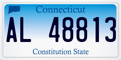 CT license plate AL48813