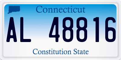 CT license plate AL48816