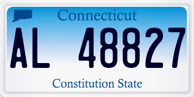 CT license plate AL48827