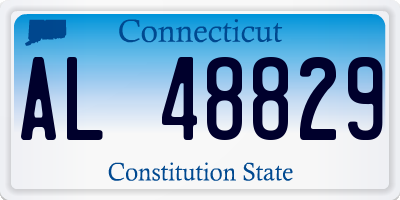 CT license plate AL48829