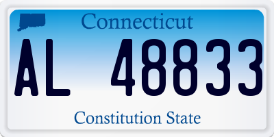 CT license plate AL48833