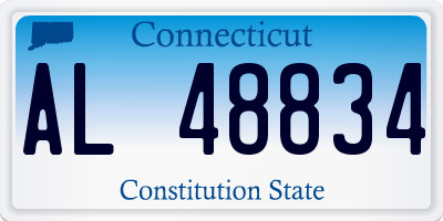 CT license plate AL48834