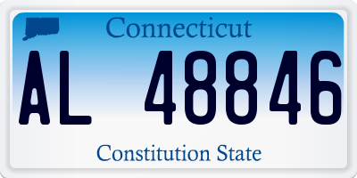 CT license plate AL48846
