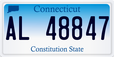 CT license plate AL48847