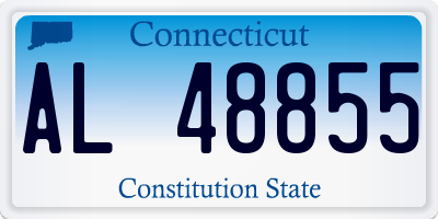 CT license plate AL48855