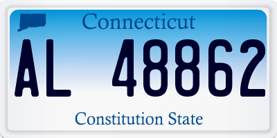 CT license plate AL48862