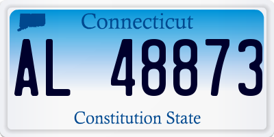 CT license plate AL48873