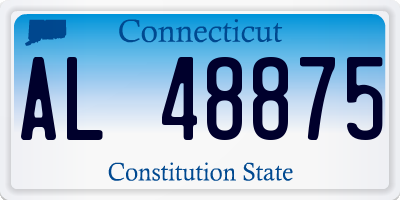 CT license plate AL48875