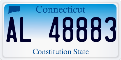CT license plate AL48883