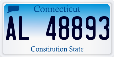 CT license plate AL48893