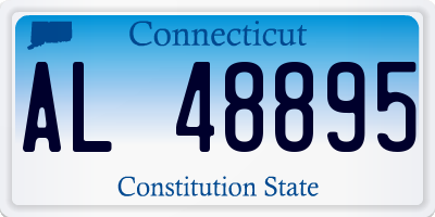 CT license plate AL48895