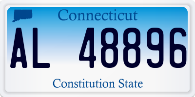CT license plate AL48896
