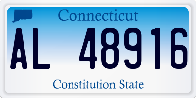 CT license plate AL48916