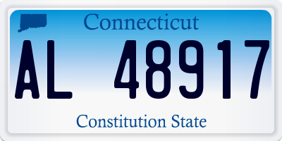 CT license plate AL48917