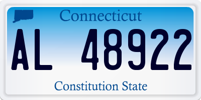 CT license plate AL48922