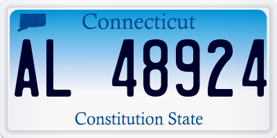 CT license plate AL48924