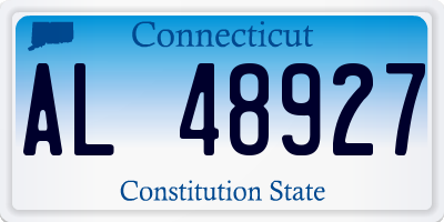 CT license plate AL48927