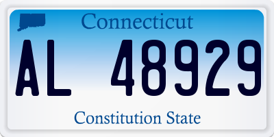 CT license plate AL48929