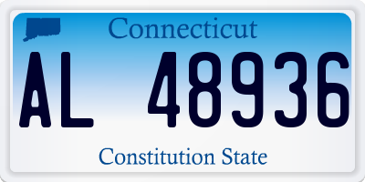 CT license plate AL48936