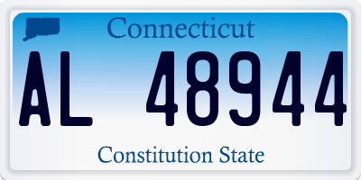 CT license plate AL48944