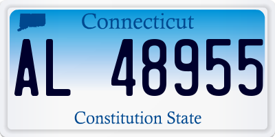 CT license plate AL48955