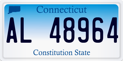CT license plate AL48964