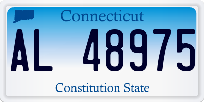 CT license plate AL48975