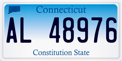 CT license plate AL48976