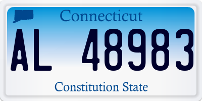 CT license plate AL48983