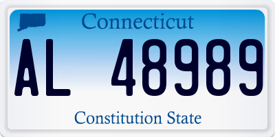 CT license plate AL48989