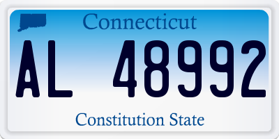 CT license plate AL48992